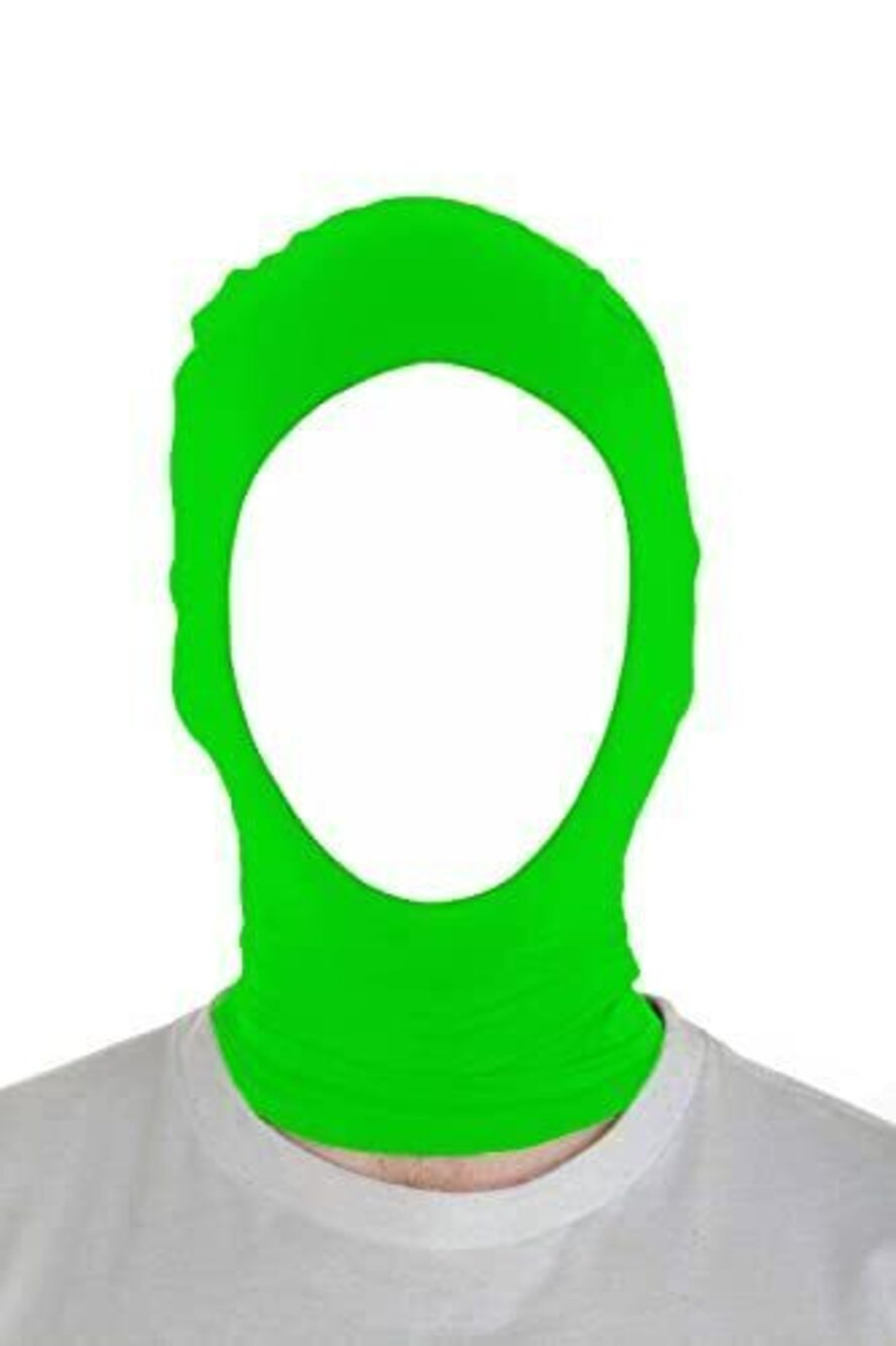 2896 and Spandex Halloween Cosplay Mask Party Open Face Hood Costume Mask